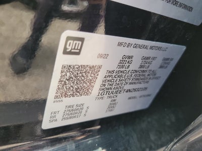 2022 GMC Sierra 1500 AT4