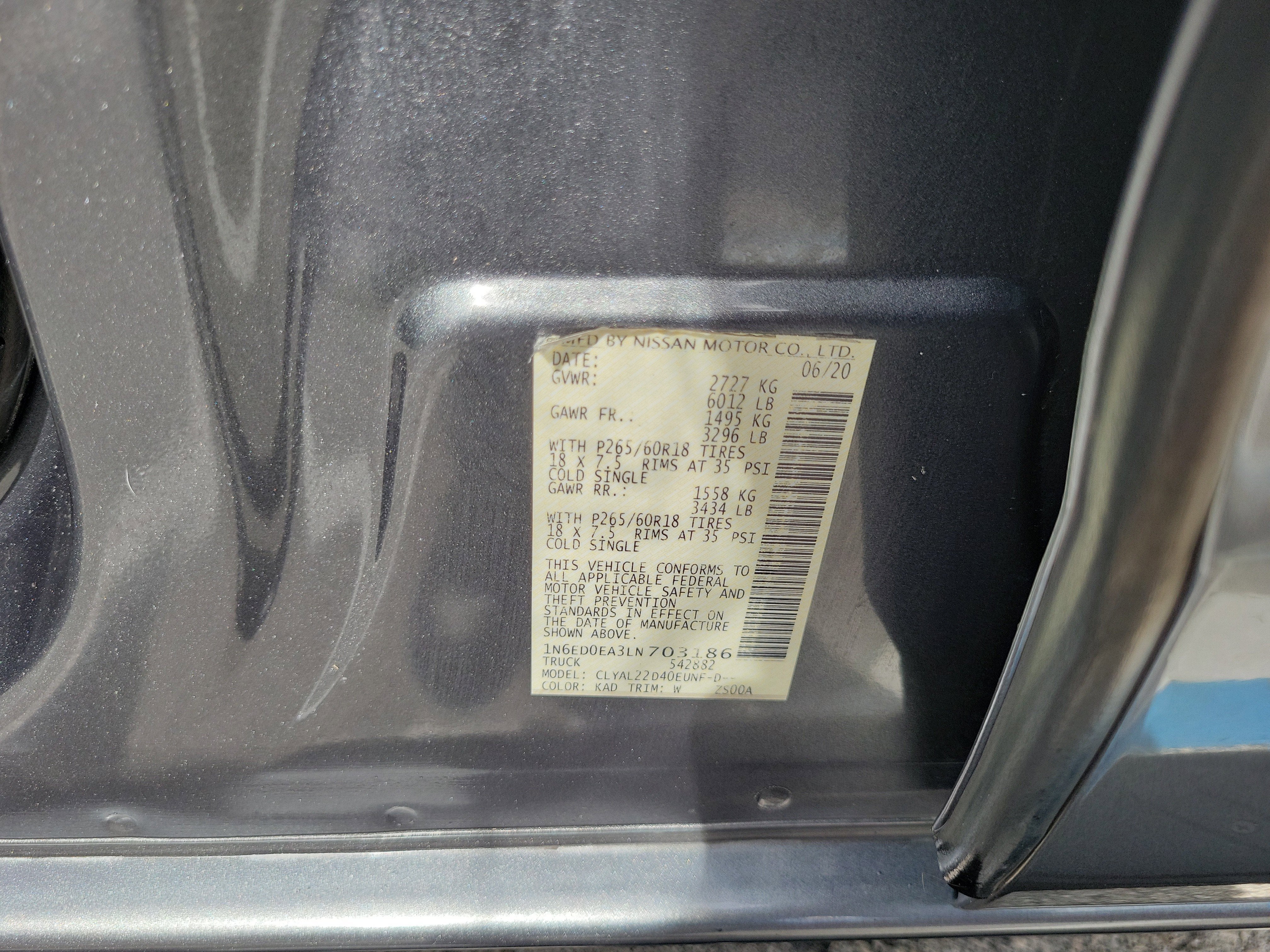 2020 Nissan Frontier SV