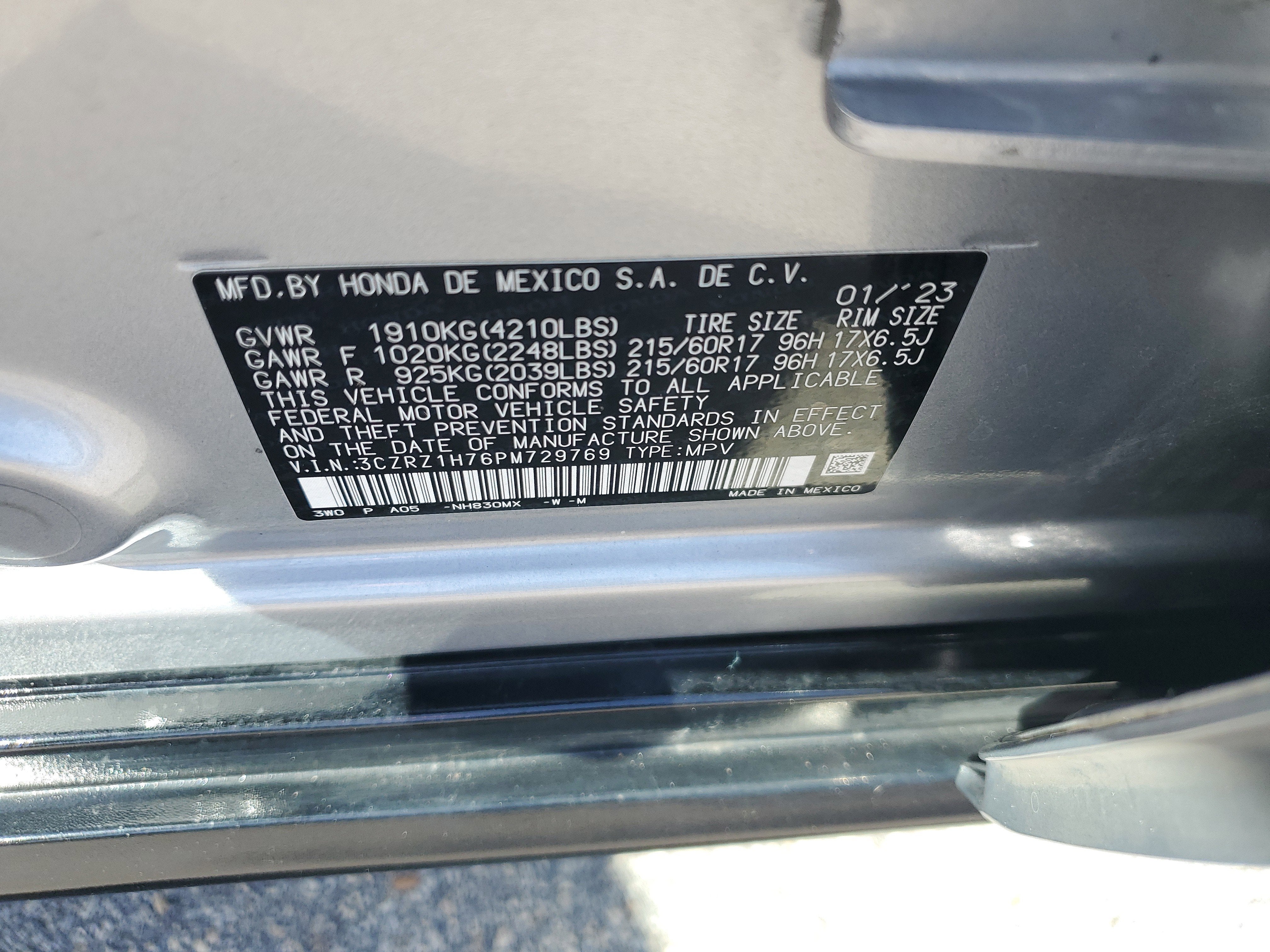 2023 Honda HR-V EX-L