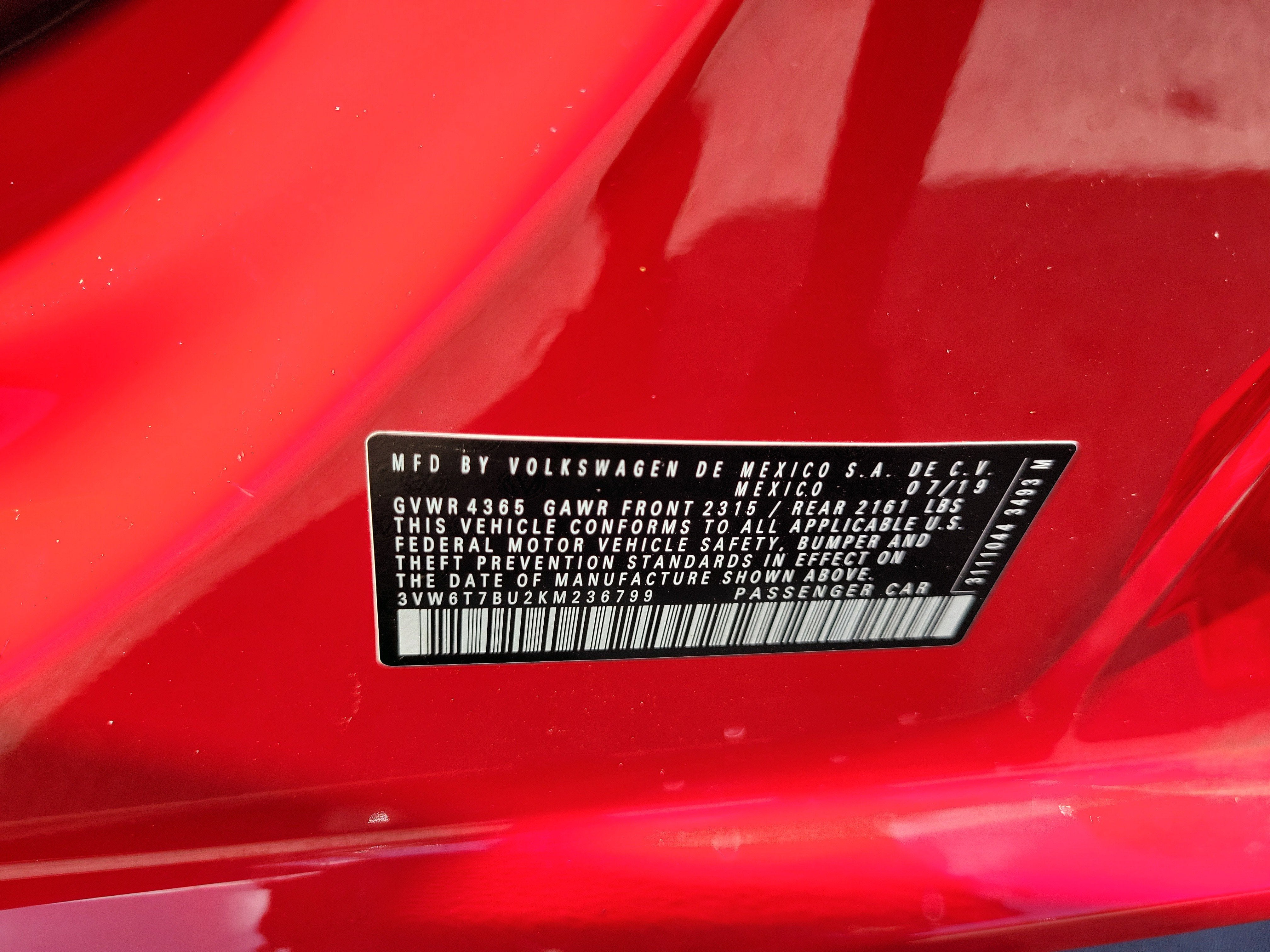 2019 Volkswagen Jetta GLI S