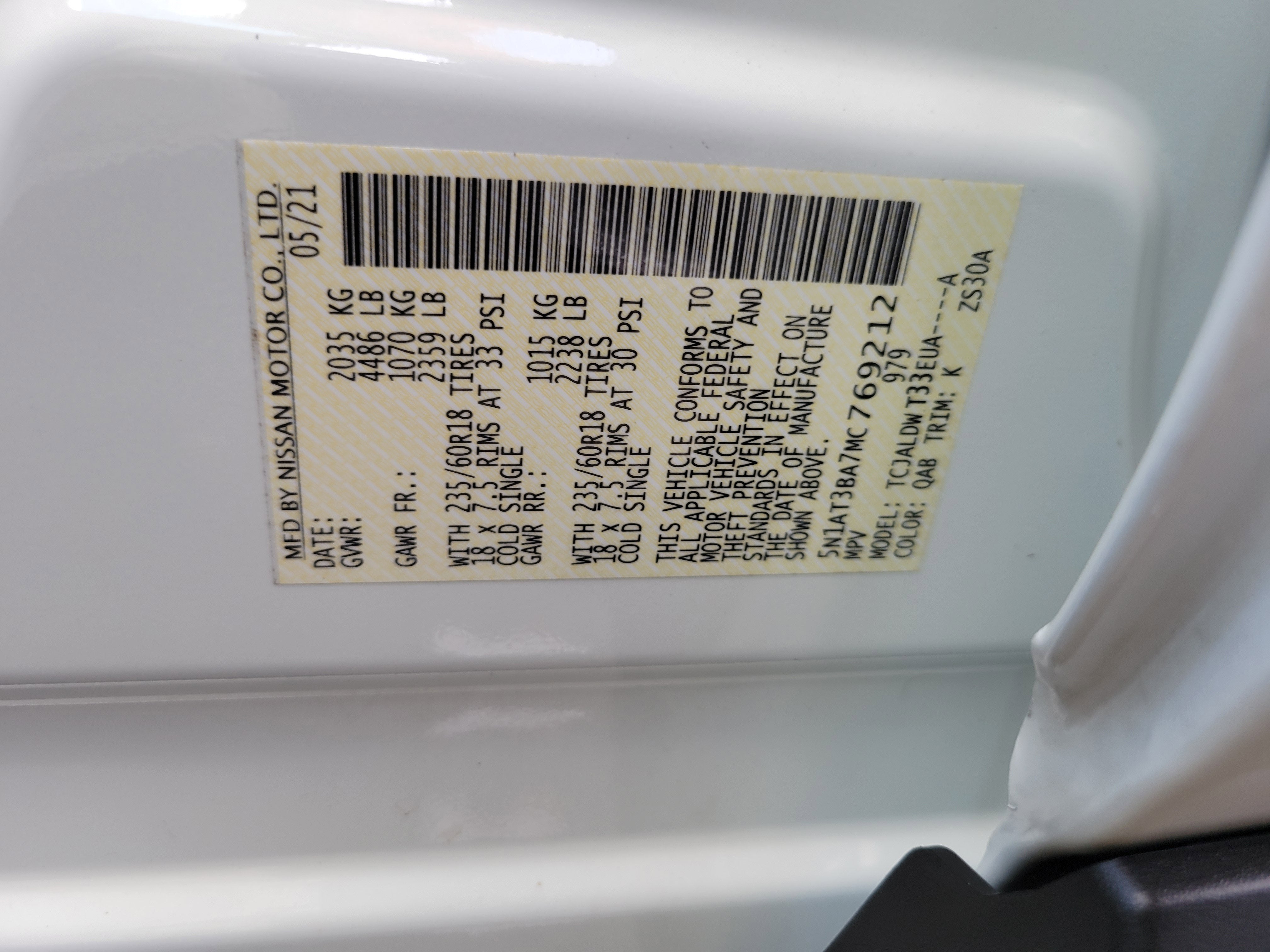 2021 Nissan Rogue SV