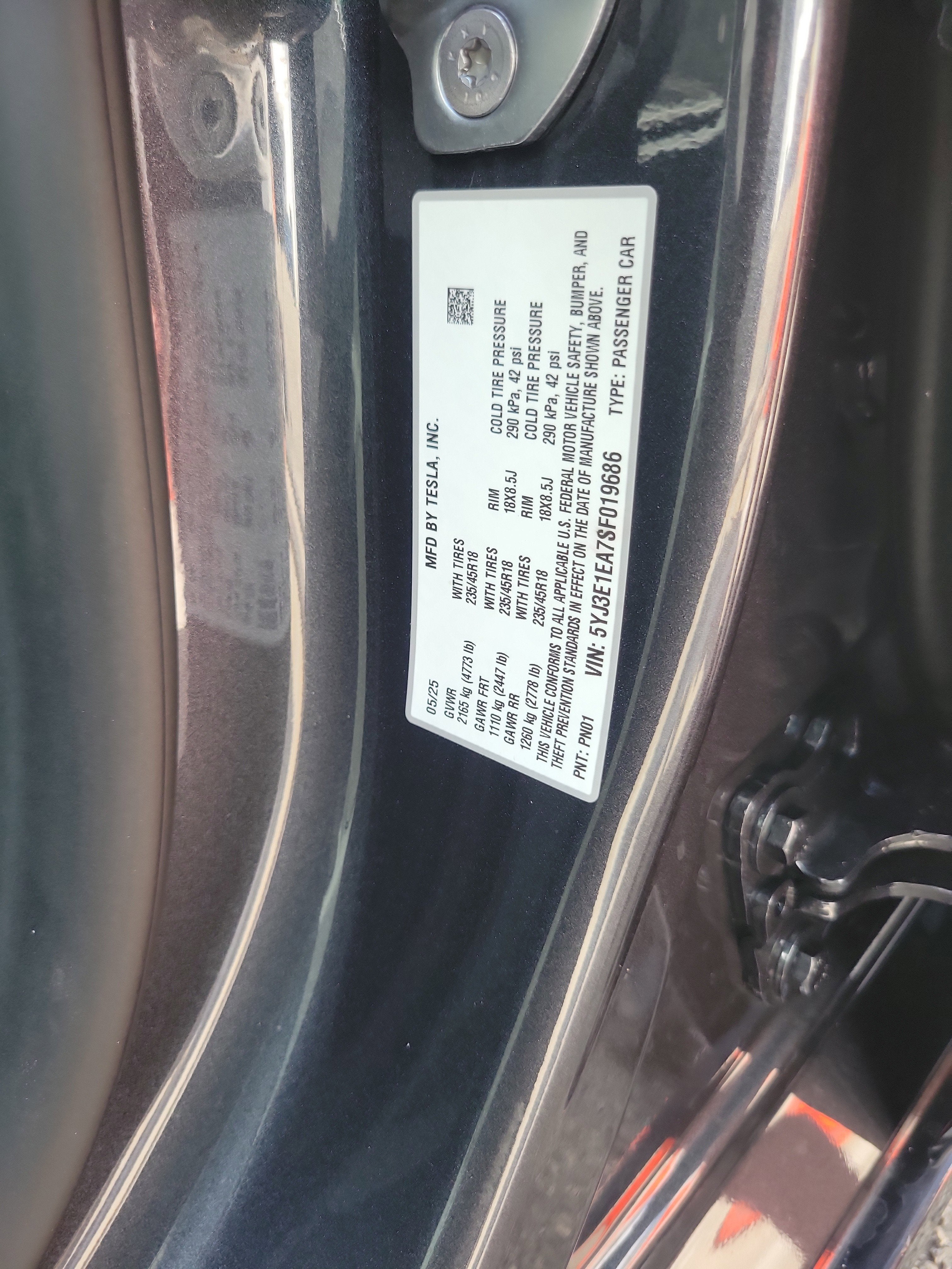 2025 Tesla Model 3 Long Range