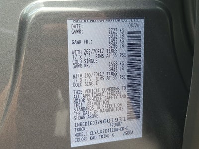 2027 Nissan Frontier Crew Cab PRO-X®