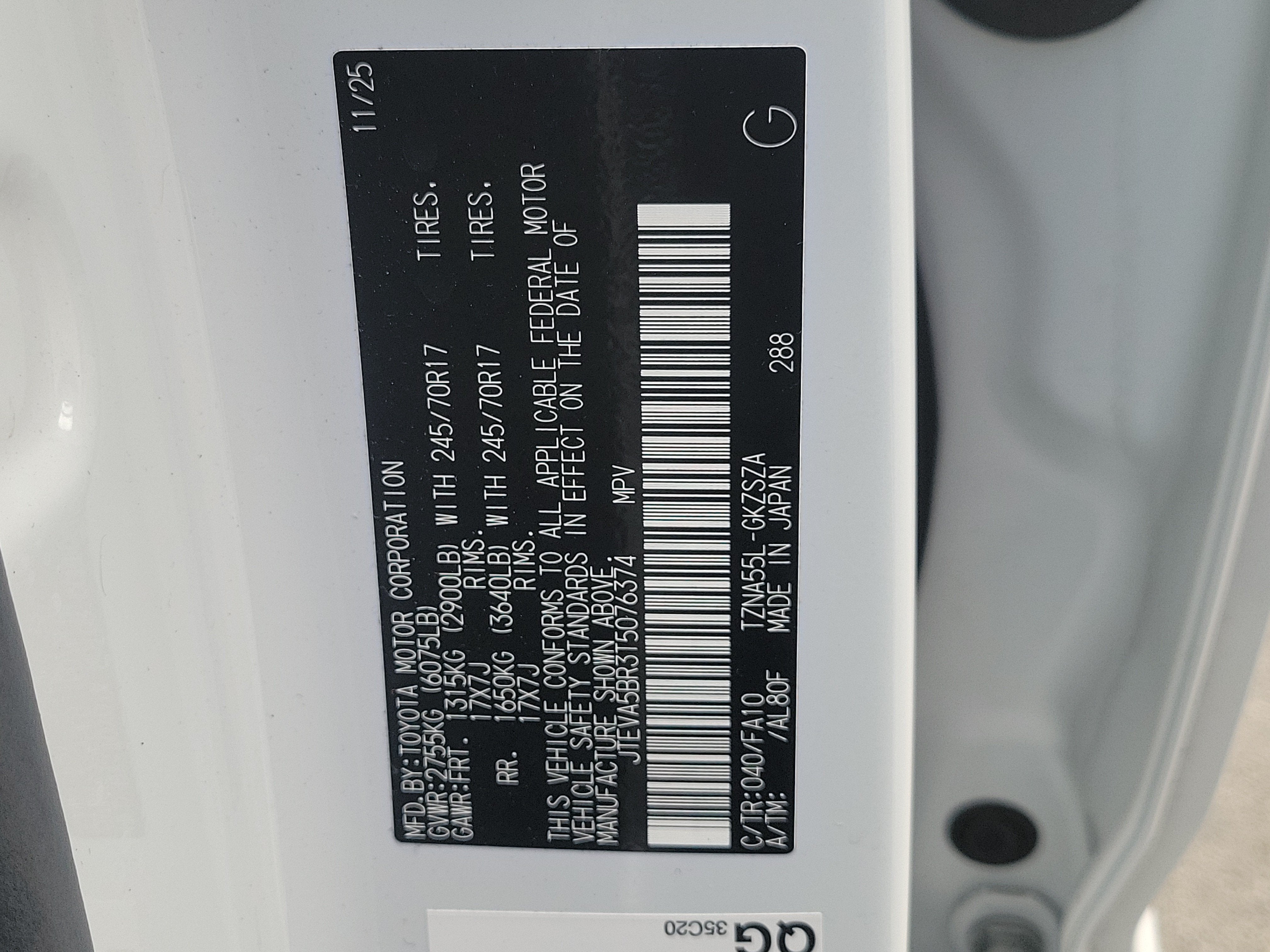 2026 Toyota 4Runner SR5 4WD