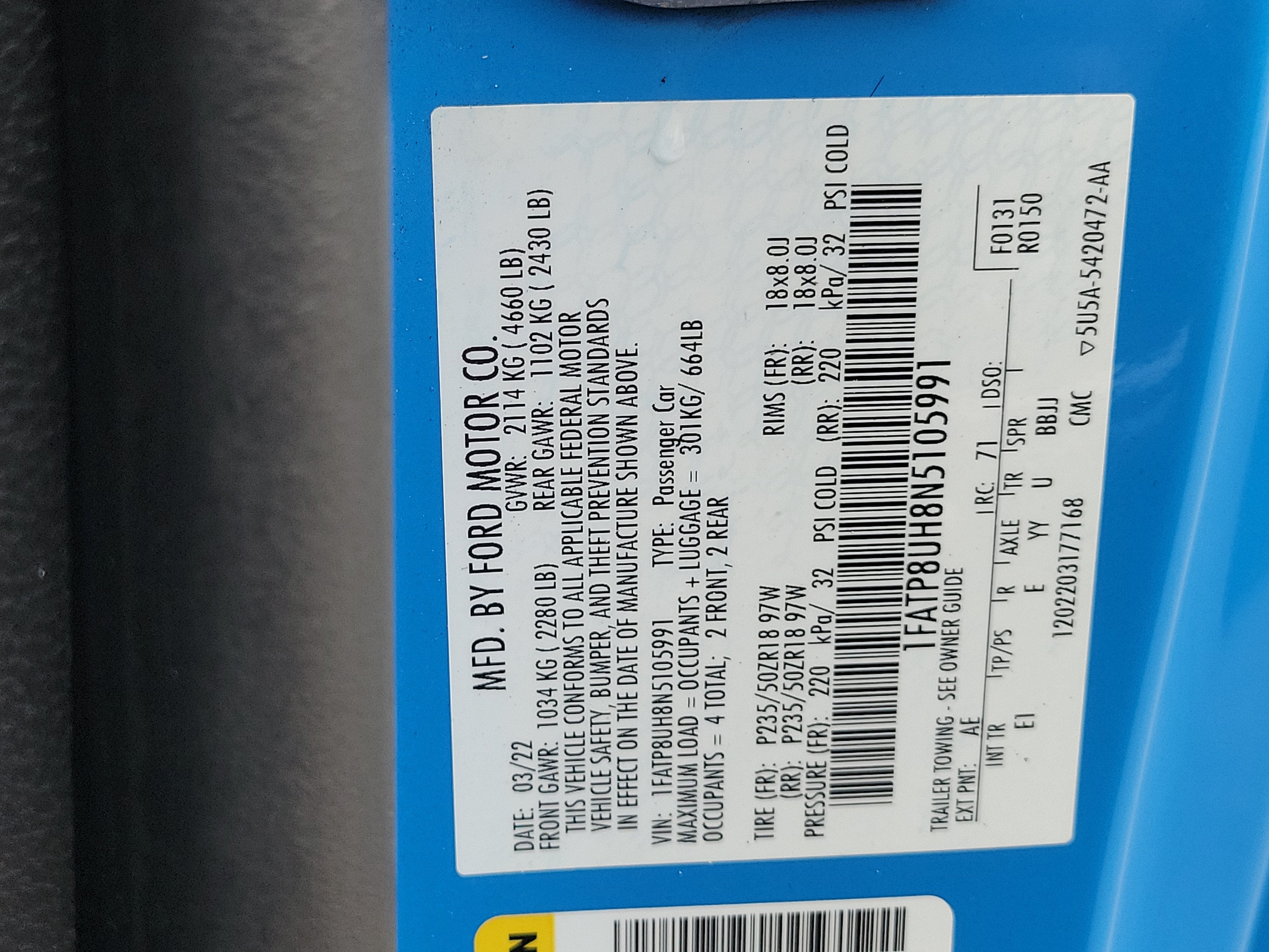 2022 Ford Mustang EcoBoost Premium