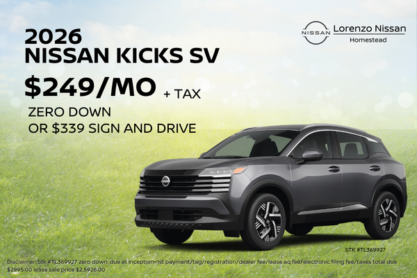 2026 Nissan Kicks SV