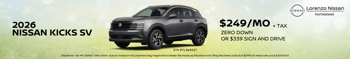 2026 NISSAN KICKS SV