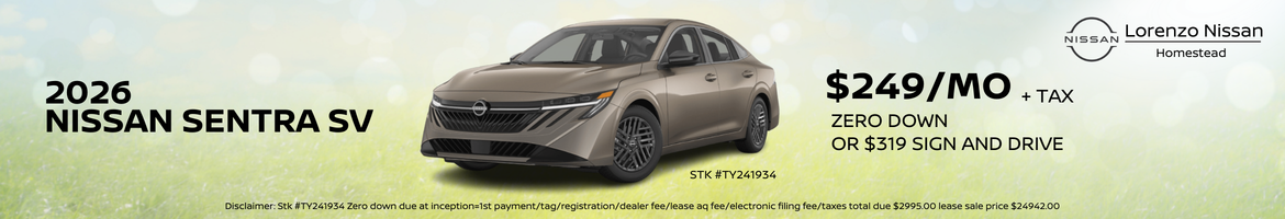 2026 NISSAN SENTRA SV