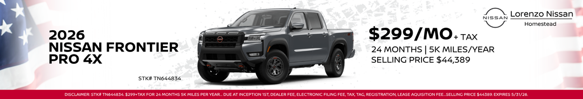 2026 Nissan Frontier PRO-4X