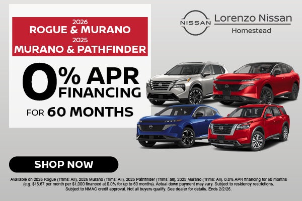 0% APR on New Nissans